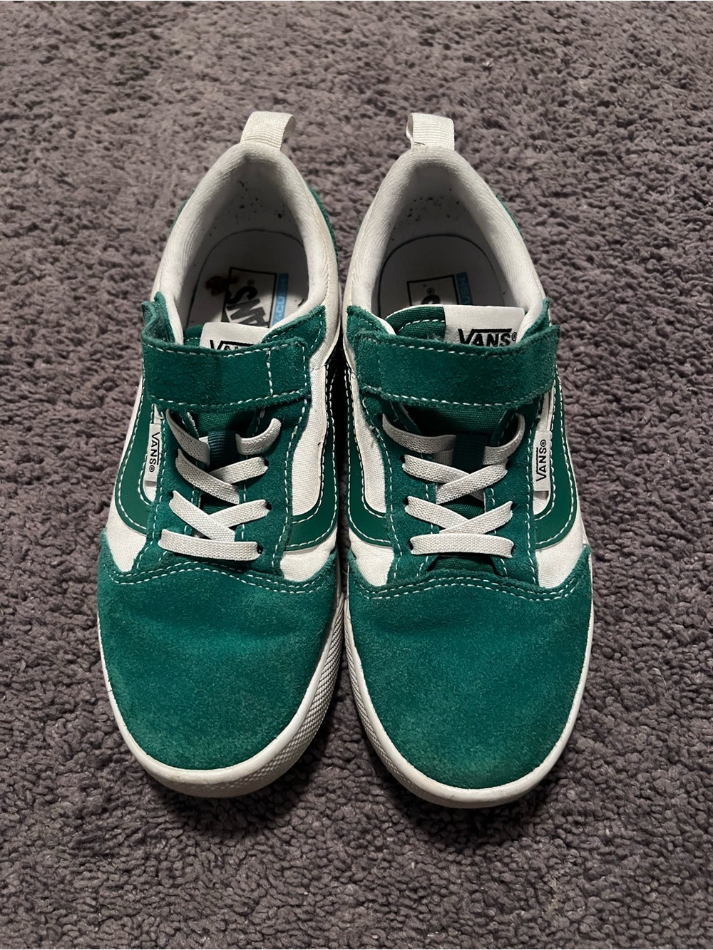 Green Suede 3 Youth Vans